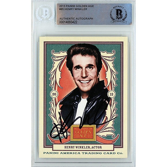 Henry Winkler Signed 2013 Panini Card Beckett Authentic COA Happy Days The Fonz - Picture 1 of 4